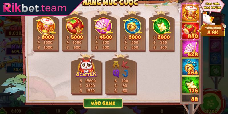 Mèo Chiêu Tài RIKBET – Trò Chơi Đổi Thưởng Không Thể Bỏ Lỡ 2 Hệ thống thắng thưởng cơ bản