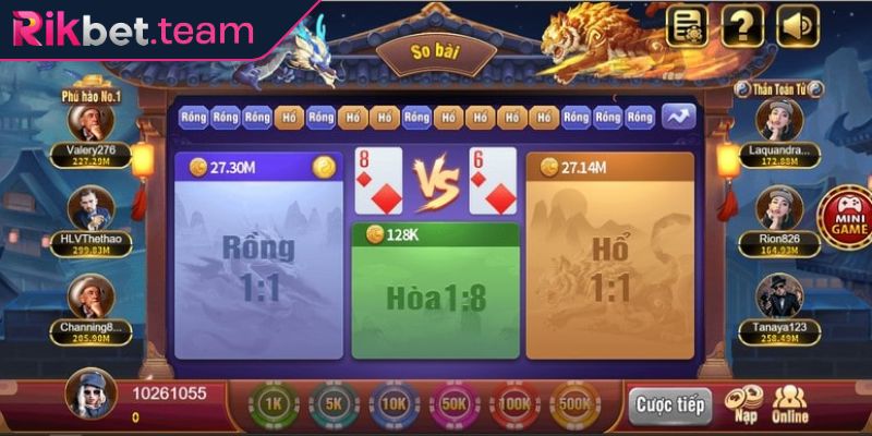 Rồng hổ RIKBET - Chiến Thuật Toàn Diện Dành Cho Tân Thủ 3 Chiến thuật chơi rồng hổ